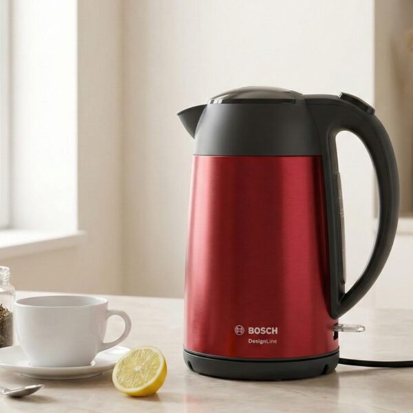 BOUILLOIRE BOSCH DESIGNLINE 1.7 L ROUGE – Élégance et performance pour la cuisine