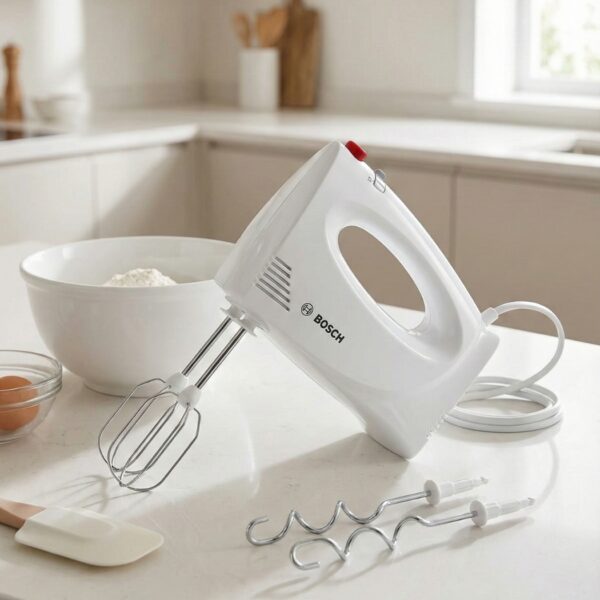 BATTEUR BOSCH CleverMixx 300 W Blanc et Rouge – Batteur Électrique Performant