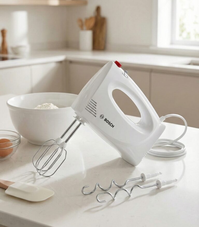 BATTEUR BOSCH CleverMixx 300 W Blanc et Rouge – Batteur Électrique Performant