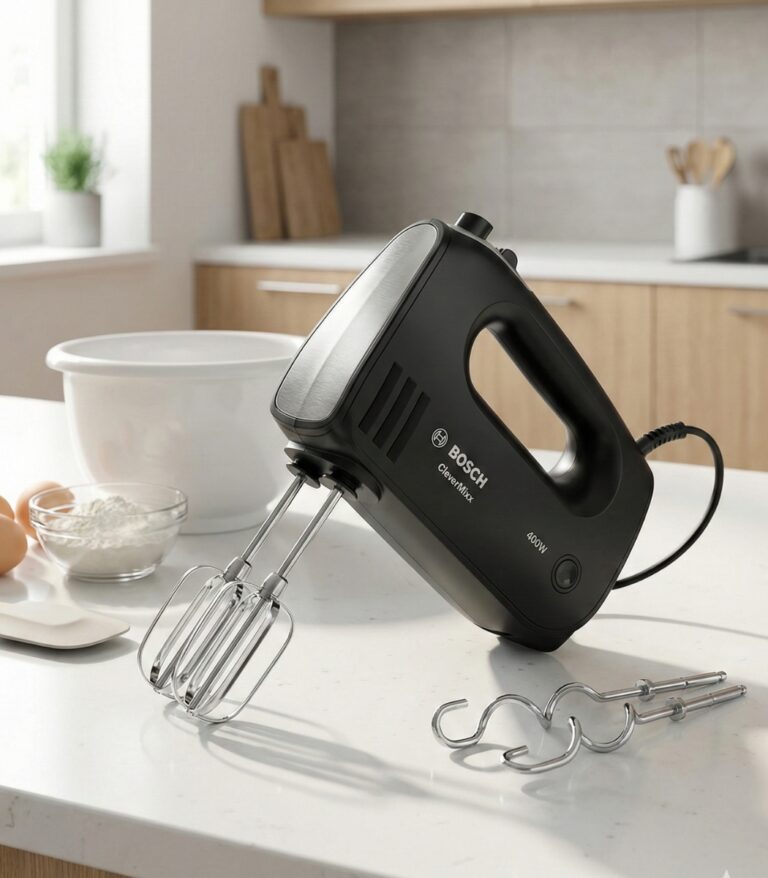 BATTEUR CLEVERMIXX 400 W NOIR, ACIER INOXYDABLE BROSSÉ BOSCH