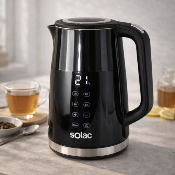 BOUILLOIRE TORRENT INOX DIGITAL SOLAC – 1.7 L, 2200 W et maintien au chaud