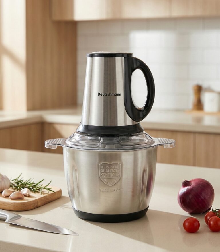 HACHOIR DEUTSCHMANN 3L + Bol en Verre – Hachoir Électrique Puissant et Polyvalent