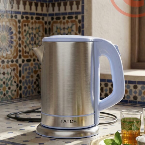 Bouilloire électrique TATCH 1.8L KL-SG1801 bleue : élégance, efficacité et fiabilité