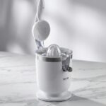 TATCH Presse agrumes 200w – Presse agrumes électrique avec bras pour oranges et agrumes