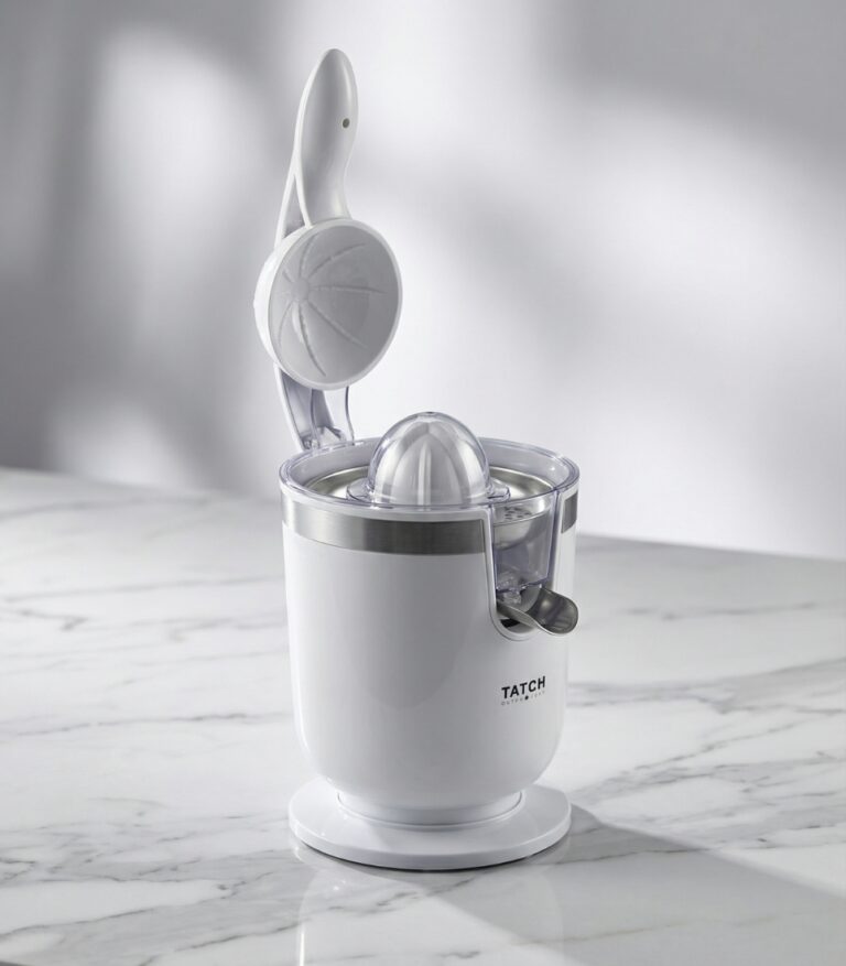 TATCH Presse agrumes 200w – Presse agrumes électrique avec bras pour oranges et agrumes