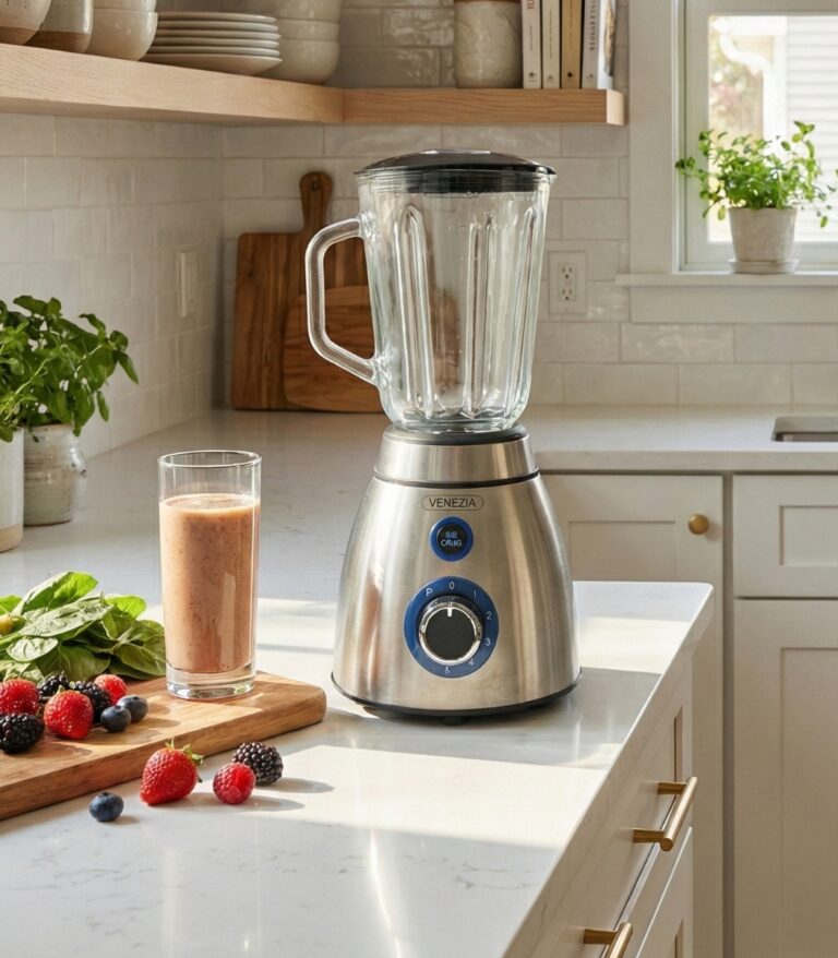 VENEZIA Mixeur 500 Watt max blender 5 vitesses bol en verre 1,5l