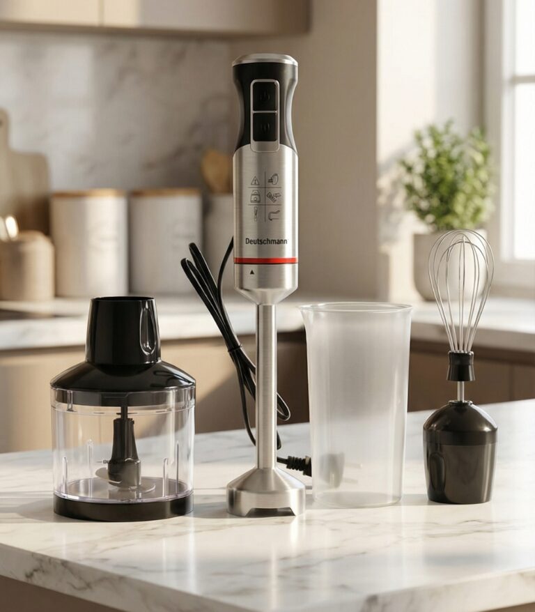 MIXEUR PLONGEANT Deutschmann TURBO MIX 1000W – Mixeur plongeant puissant pour soupe, sauces et cuisine