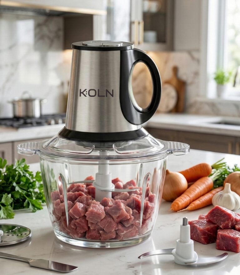 HACHOIR ELECTRIQUE KOLN 3L + BOL EN VERRE