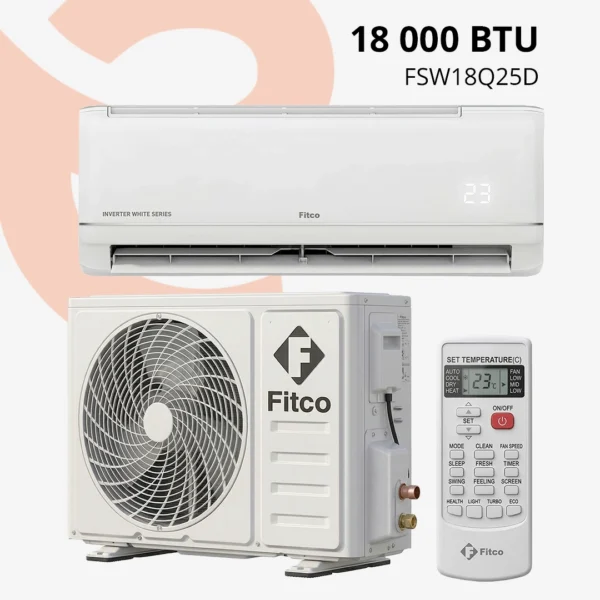 Climatiseur Fitco 18000 BTU Inverter Puissant | FSW018Q25DW