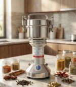 Koln Broyeur à grain électrique 200G GT200 1400W Inox – Moulin Café & Épices