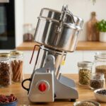 Deutschmann Broyeur à grain 500G DM-500G 2800W Inox – Moulin Café & Épices