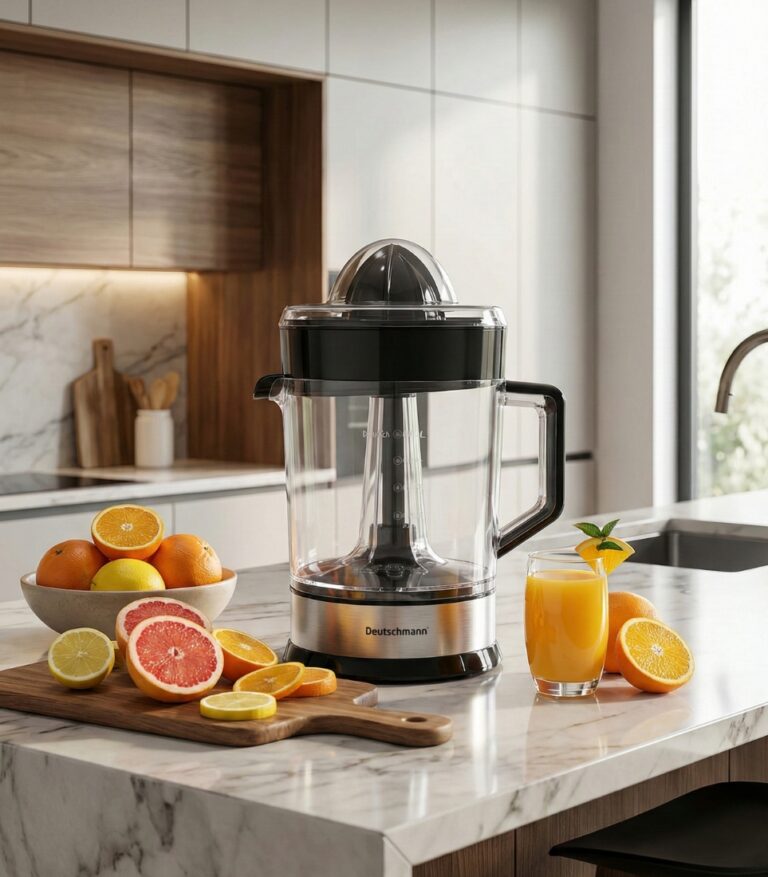 Deutschmann Presse Agrumes 85W – Modèle DM-8010PA pour oranges, citrons et jus frais