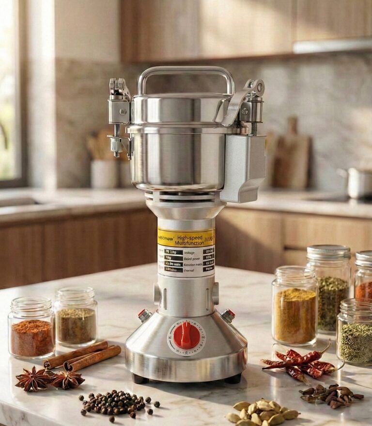 Deutschmann Broyeur à grain électrique 250G DM825 1800W Inox – Moulin Café & Épices