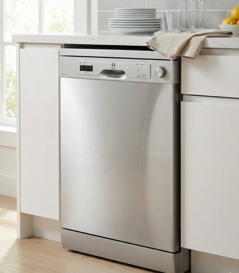 Le Lave-vaisselle Fitco Silver FDW-X1D14S est un lave-vaisselle pose libre 60 cm