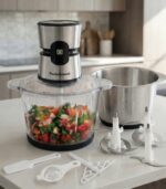 HACHOIR DIGITAL MULTI-FONCTIONS BOL EN INOX+BOL EN VERRE 3L