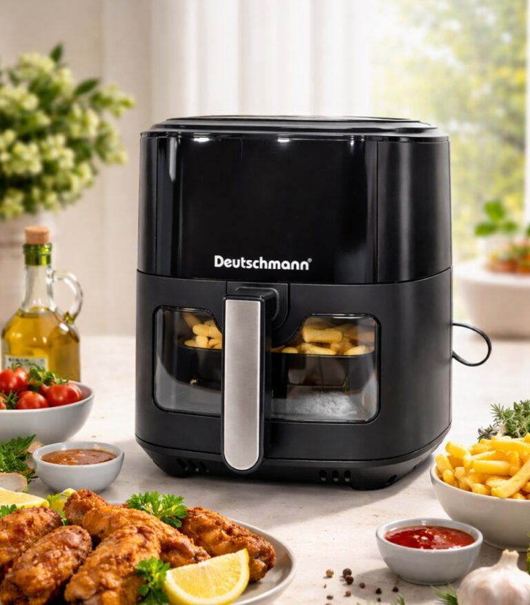 Deutschmann Friteuse à Air électrique 6,5L 2000W DM-4465FA - Air fryer tactile