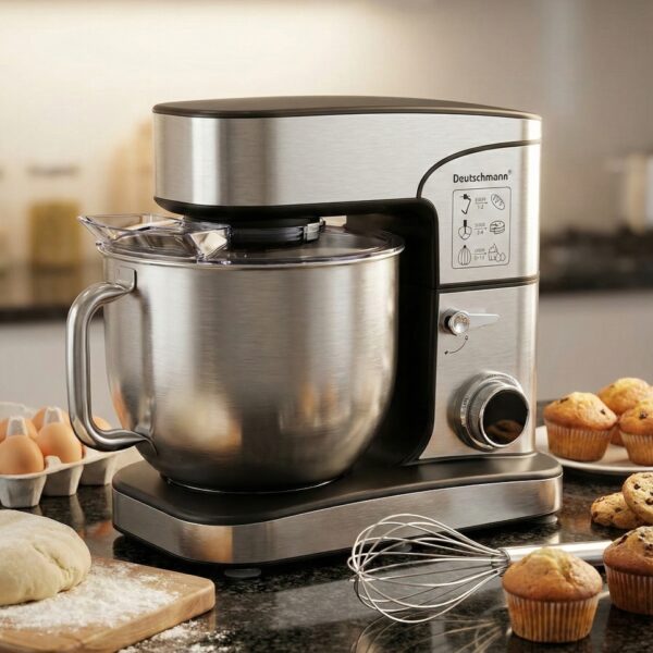 PÉTRIN PROFESSIONNEL Deutschmann 16L 3500W DM-2716SS Inox – 6 Vitesses Batteur Mixeur