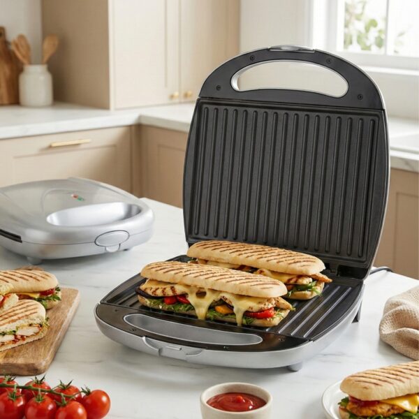 Panini Lamacom 1400W Inox PN016TER – Grill Panini Électrique