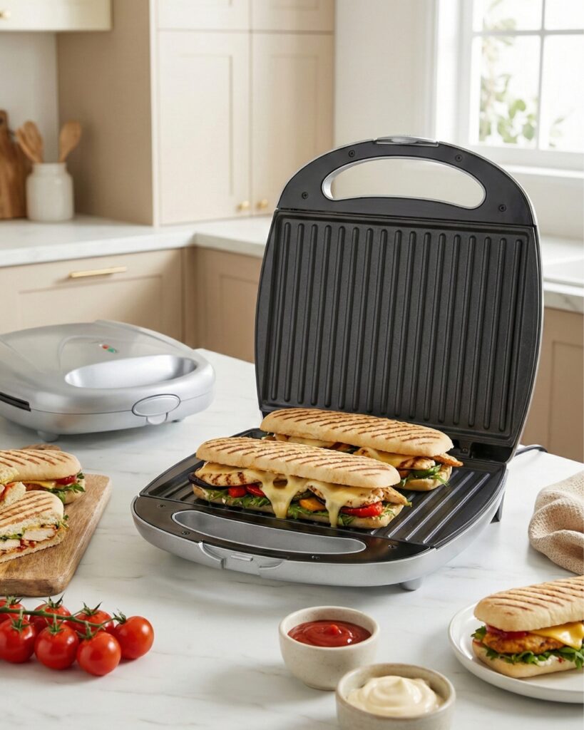 Panini Lamacom 1400W Inox PN016TER – Grill Panini Électrique