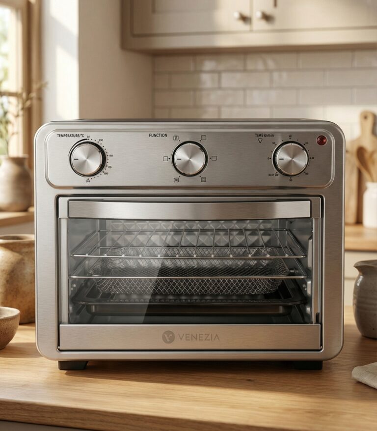 Venezia four Electrique Air Fryer 23L 1400W SQ023 – Four Air Fryer Grande Capacité