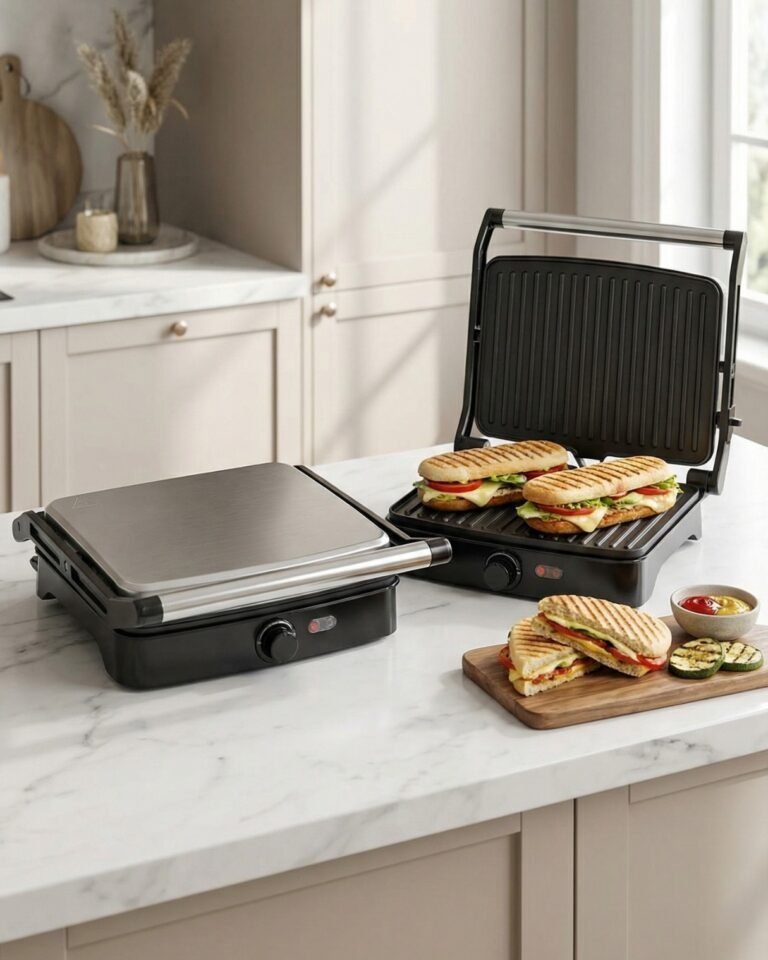 Appareil à Panini itimat 2000W Inox I2180 – Grill Panini Puissant