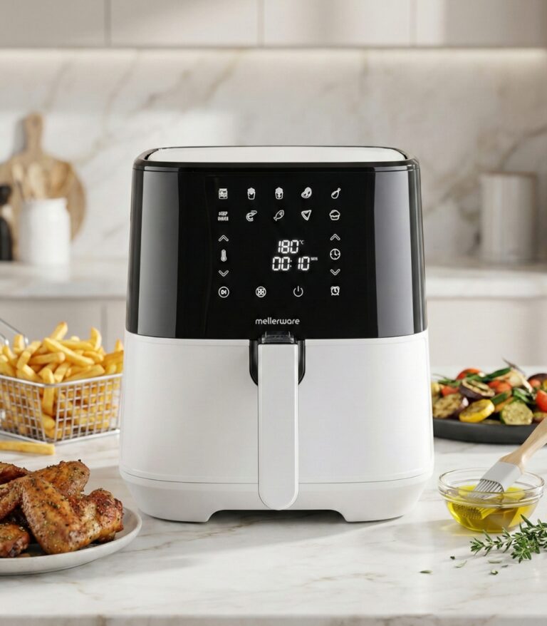 Friteuse à Air électrique Taurus 1700W 5,5L CRUNCHY PLUS WHITE 27109WH – Air Fryer