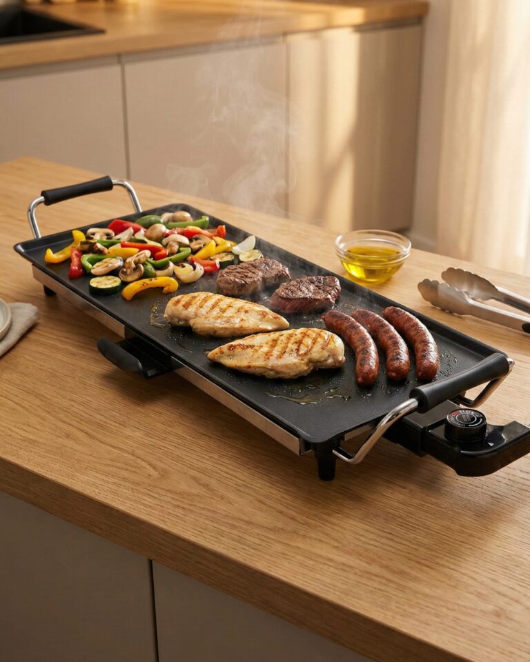 Plancha de Cuisson électrique barbecue 2000W Deutschmann DM1680 – Grill Électrique
