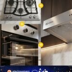 Guzel Pack Cuisson x3 – L'Ensemble Encastrable Inox Complet (Four 60L + Plaque 4 Feux + Hotte 60cm)