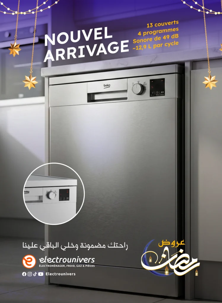 BEKO DVN04321S – Lave-vaisselle pose-libre 13 couverts, 4 programmes, A++, Silver