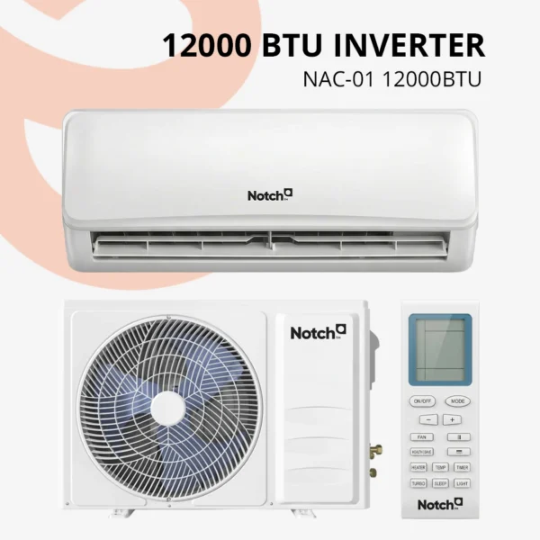 Climatiseur Notch Split 12000 BTU ON-OFF Économique Maroc