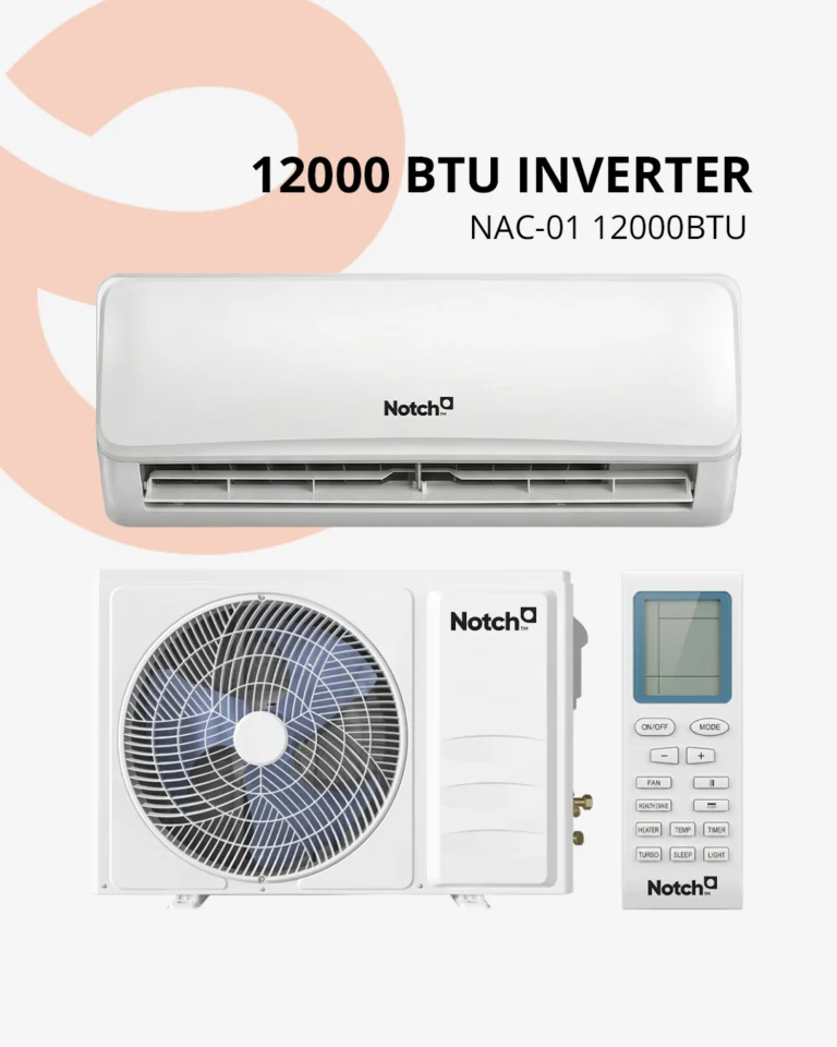 Climatiseur Notch Split 12000 BTU ON-OFF Économique Maroc