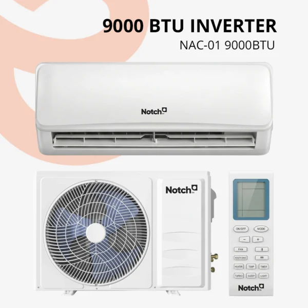 Climatiseur Notch Split 9000 BTU ON-OFF Économique Maroc