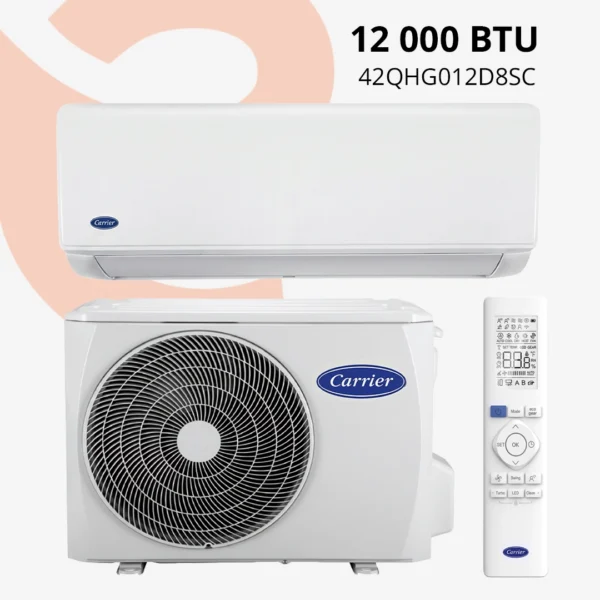 Climatiseur Carrier 12000 BTU Inverter 42QHG012D8SC