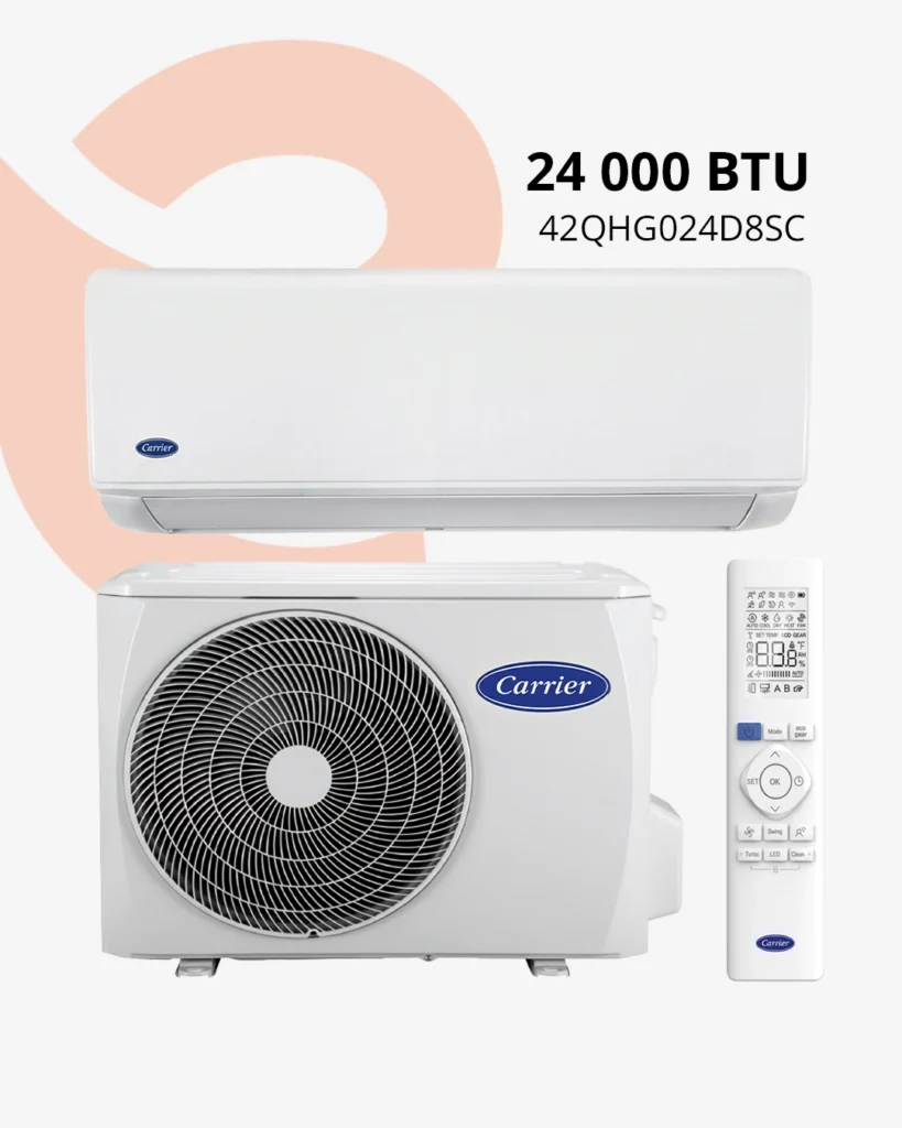 Carrier 24000 BTU Inverter 42QHG024D8SC | Puissant & Stable