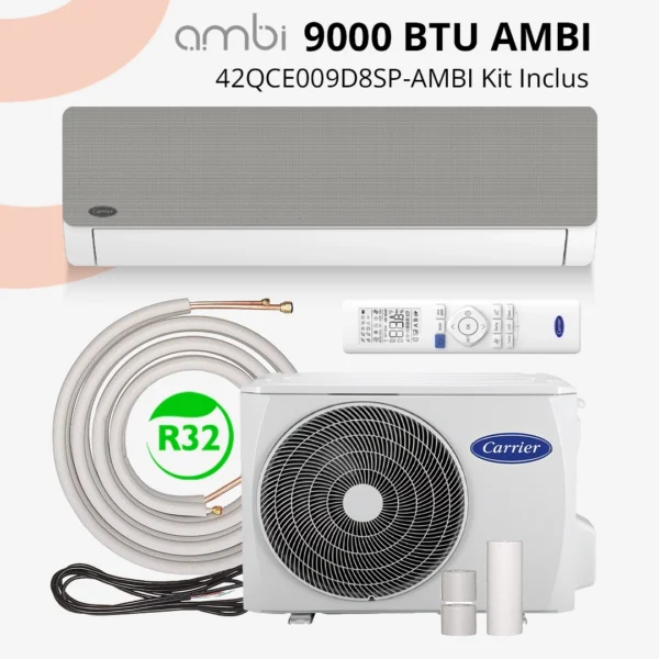 Carrier 9000 BTU AMBI Kit Inclus 3m | Complet & Innovant