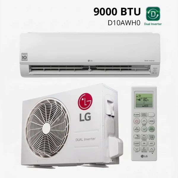 Climatiseur LG Dual Inverter 9000 BTU WiFi Puissant D10AWH0