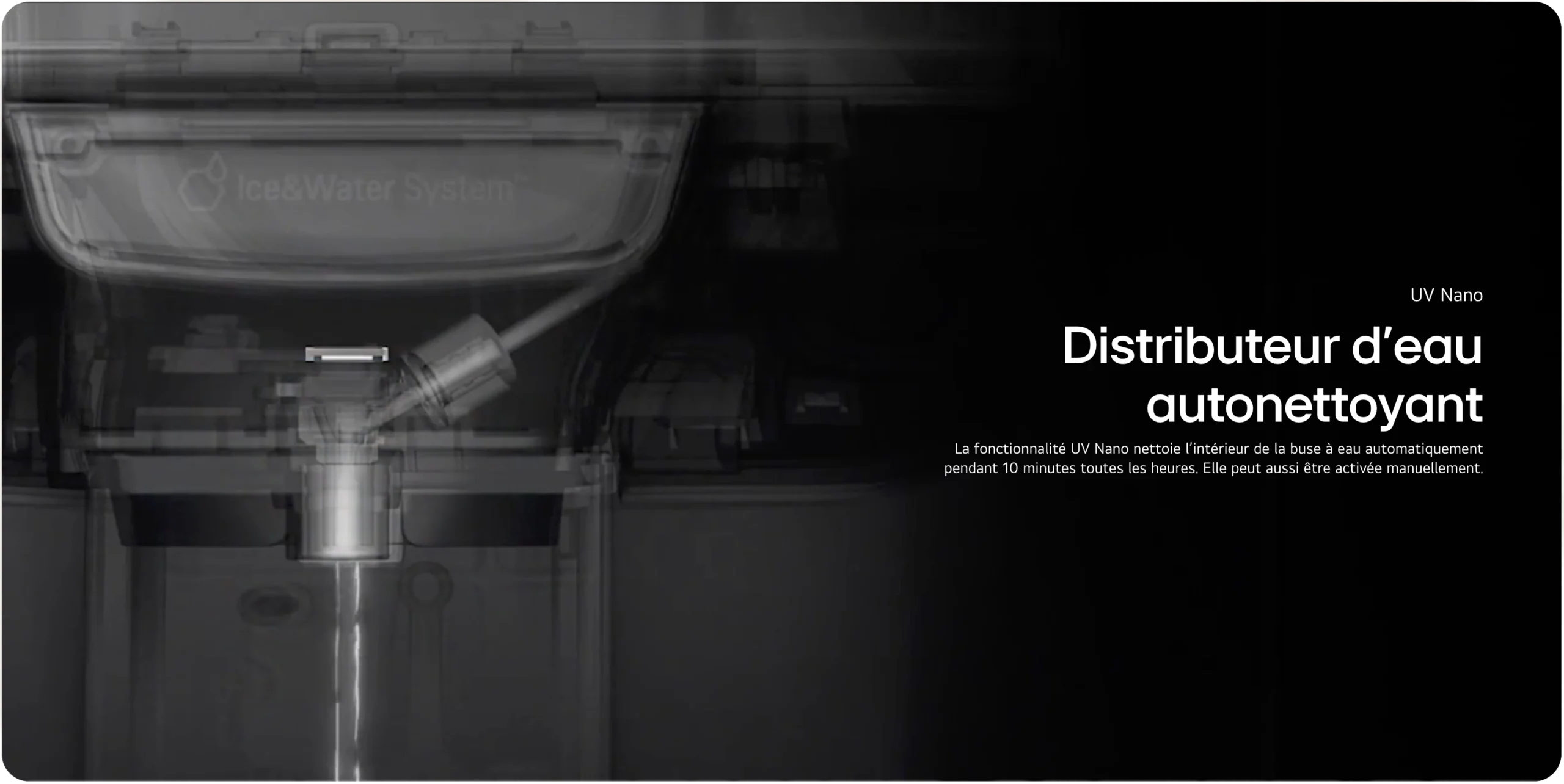 Réfrigérateur LG side by side 635L GR-X257CSES InstaView Door-in-Door