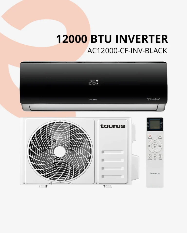 climatiseur taurus split ac12000cf inverter black économique