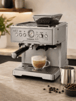 Taurus Machine à Café Espresso Vittoria 20 Bar 1350W Broyeur Inox