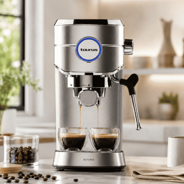Taurus Machine à Café Espresso Euforia 20 Bar 1450W Inox