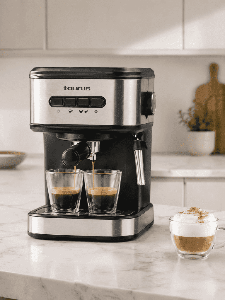 Taurus Machine à Café Espresso Mercucio 20 Bar 850W Inox