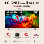 Smart TV LG QNED evo AI Mini LED QNED84 4K 2026 75 pouces