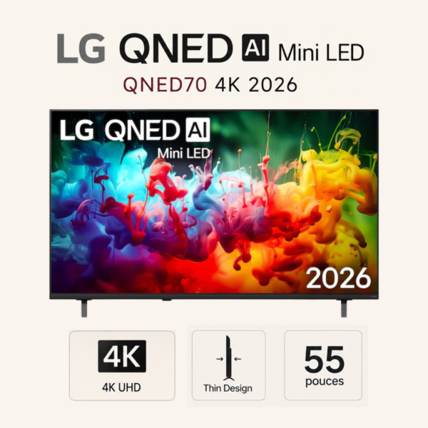 tv lg qned70 55 pouces 2026