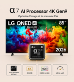 Smart TV LG QNED AI Mini LED QNED70 4K 2026 85 pouces – Image 5