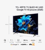 TCL 43P7K TV QLED 4K UHD Google TV 43 pouces (2025) – Image 5