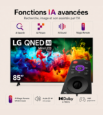 Smart TV LG QNED AI Mini LED QNED70 4K 2026 85 pouces – Image 2