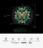 TCL 50C6K TV Premium QD-Mini LED 4K 144 Hz Google TV 50 pouces (2025) – Image 3
