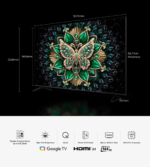 TCL 75C6K TV Premium QD-Mini LED 4K 144 Hz Google TV 75 pouces (2025) – Image 5