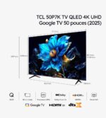 TCL 50P7K TV QLED 4K UHD Google TV 50 pouces (2025) – Image 5