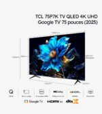 TCL 75P7K TV QLED 4K UHD Google TV 75 pouces (2025) – Image 4